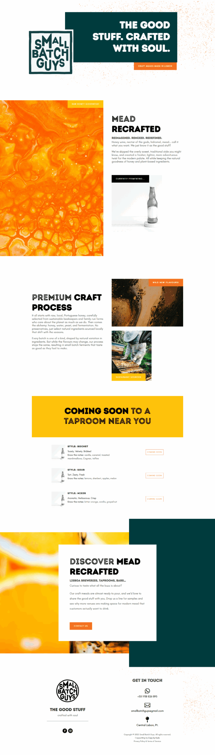 Small Batch Guys website copywriting Small Batch Guys website copywriting
